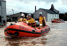 Cockermouth Flood RNLI Rescue