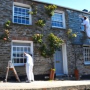 Painting a holiday cottage