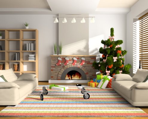 Christmas holiday home interior