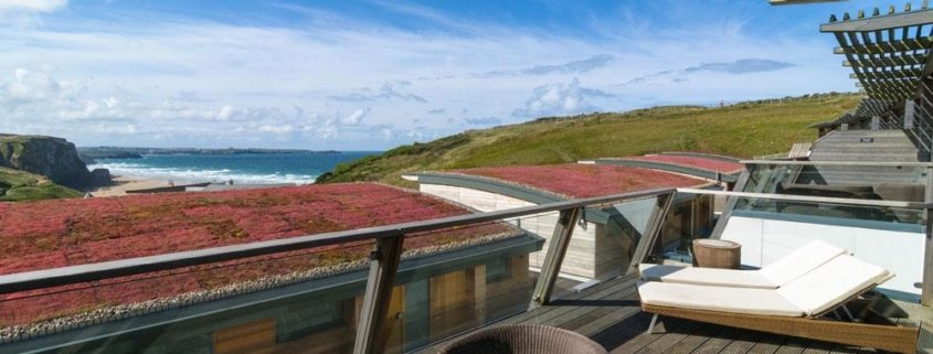 Holiday Homes with sedum green roofs